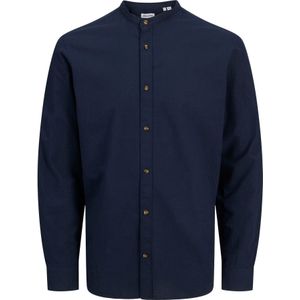 Shirt - Wit - 63% Katoen, 20% Gerecycled Katoen, 17% Linnen - Comfort Fit