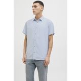 Overhemd - Chambray Blue - Korte Mouwen - Comfort Pasvorm