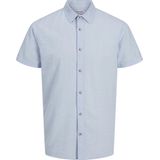 Overhemd - Chambray Blue - Korte Mouwen - Comfort Pasvorm