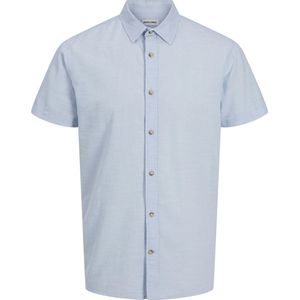 Overhemd - Chambray Blue - Korte Mouwen - Comfort Pasvorm