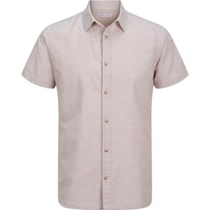 Jack & Jones - Jjesummer Shirt - Overhemd - Lichtbeige - 63% Katoen
