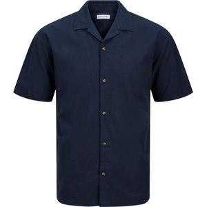Jack & Jones - JJESUMMER RESORT SHIRT SS SN - Overhemd - Navy Blazer - Katoen