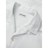 Overhemden - White - Knoopsluiting - Resortkraag - Korte Mouwen