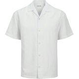 Overhemden - White - Knoopsluiting - Resortkraag - Korte Mouwen