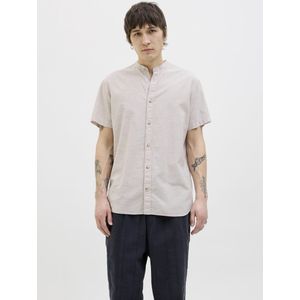 Jack & Jones - JJESUMMER BAND SHIRT SS SN - Overhemd - Crockery - Korte Mouwen