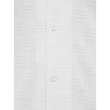 Jack & Jones - JJEMatteo - Overhemd - Wit - Comfort Fit, Knoopsluiting, Halve Mouw