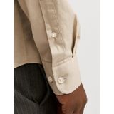 Overhemd - Poplin - Glanzend - Slim Fit - Katoen/Elastaan