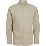 Overhemd - Poplin - Glanzend - Slim Fit - Katoen/Elastaan