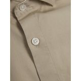 Overhemd - Poplin - Glanzend - Slim Fit - Katoen/Elastaan