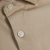 Overhemd - Poplin - Glanzend - Slim Fit - Katoen/Elastaan