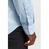 Overhemd - Glanzende Poplin - Slim Fit - Lange Mouwen - Katoen