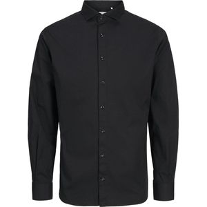 Overhemd - Poplin - Glanzend - Slim Fit - 97% Katoen, 3% Elastaan