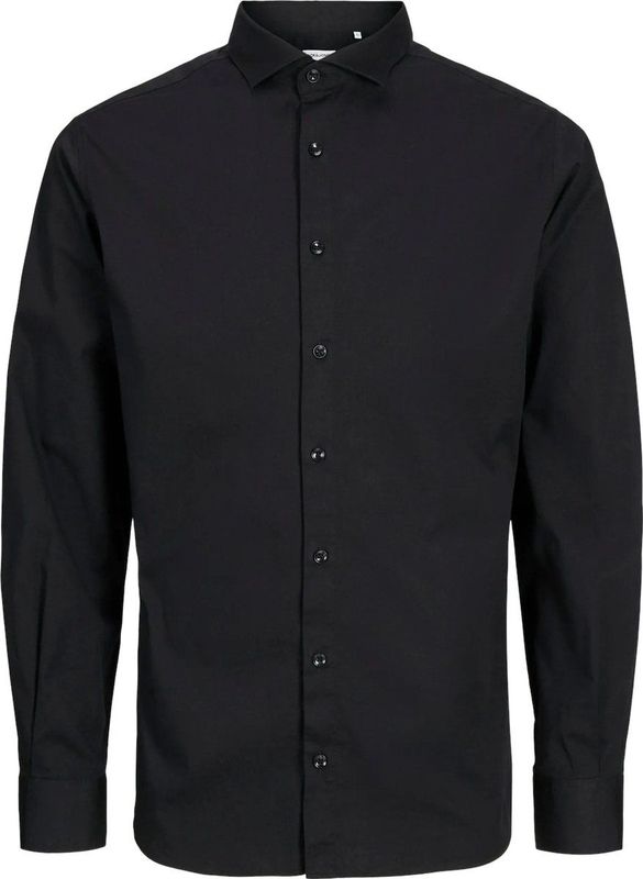 Overhemd - Black - Katoen - Met Overhemdkraag