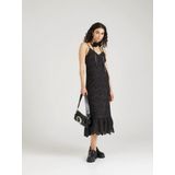 Pieces - Vilde - Lange Jurk - Broderie Anglaise - Mouwloos