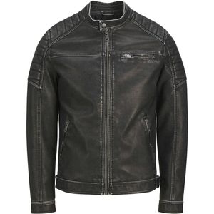 Kwaliteitsjack - Kunstleer - Zwart - Lichtgewicht - Gequilt Detail