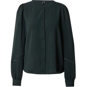 Blouse - VMALVA - Effen - Klassieke Blouse - Lange Mouw - Losse Pasvorm