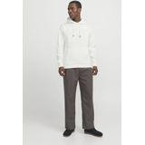 Hoodie - Geborsteld - Zwart - 61% Polyester, 39% Katoen