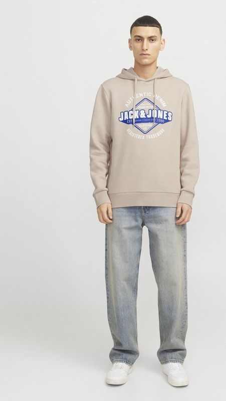 Jack & Jones - Logo 2 Col Hoodie - Groen - Katoen/Polyester