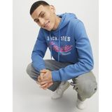 Jack & Jones Kapuzensweatshirt JJELOGO SWEAT HOOD 2 COL 24/25 NOOS mit Logo Print
