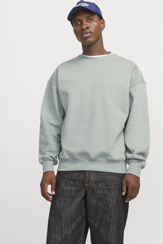 Jack & Jones - JJEURBAN EDGE SWEAT CREW NECK - Sweatshirt - Iceberg Green - Met Ribboorden