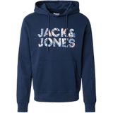 JACK&JONES JJEBRYAN CORP LOGO SWEAT HOOD NOOS Heren Trui - Sky Captain