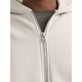 Hoodie - Licht Geborsteld - Zwart - 70% Katoen, 30% Gerecycled Polyester