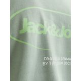 Jack & Jones - JJEBRADLEY GRAPHIC SWEAT CREW NOOS - Sweatshirt - Iceberg Green - Zonder Capuchon - Ronde Hals