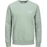 Jack & Jones - JJEBRADLEY GRAPHIC SWEAT CREW NOOS - Sweatshirt - Iceberg Green - Zonder Capuchon - Ronde Hals