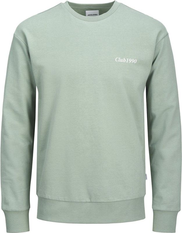 Jack & Jones - JJEBRADLEY GRAPHIC SWEAT CREW NOOS - Sweatshirt - Iceberg Green - Zonder Capuchon - Ronde Hals