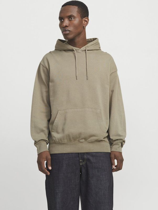 Hoodie - Grijs - Katoen - Losse Pasvorm