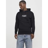 Hoodie mit Label-Print Modell 'ECORP'