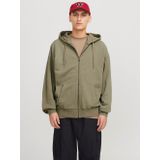 Jack&jones - Jjecharge Faded Sweat Zip Hood Noos - Heren - Vesten