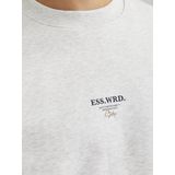 Sweatshirt - Licht Geborsteld - Ronde Hals - Lange Mouwen - Losse Pasvorm