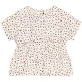 ONLY MINI - Top - Wit - Geweven Stof - Korte Mouwen - Ruches