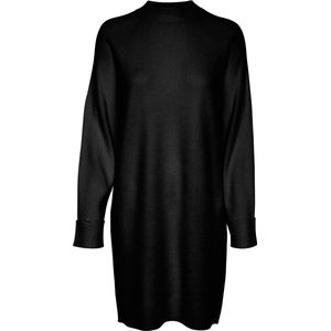 VERO MODA - VMGOLD MIX LS HIGHNECK ABK DRESS - Dames - Mini Jurk - Kleur - Materiaal