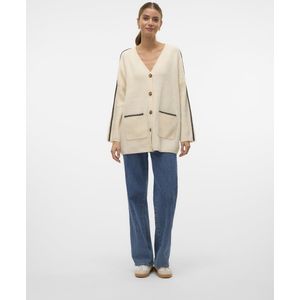 Vmzora - Gebreid Vest - V-Hals - Lange Mouwen - Knoopsluiting - Regular Fit