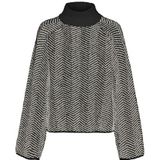 VERO MODA - VMNAOMI LS Highneck Pullover - Zwart - Gebreide Trui voor Dames
