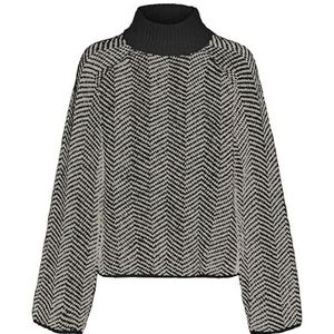 VERO MODA - VMNAOMI LS Highneck Pullover - Zwart - Gebreide Trui voor Dames