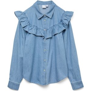 VERO MODA Blouse 'VMULI'  blauw denim