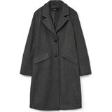 Vmfortunesara - Jas - Lang - Omkeerbaar - Knoopsluiting - Voorzakken - Volledig Gevoerd