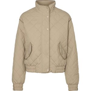 VERO MODA Dames Vmvilma Short Jacket Ent Gewatteerde jas, silver mink, L