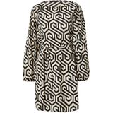 VERO MODA Jurk 'VMMerve'  beige / zwart