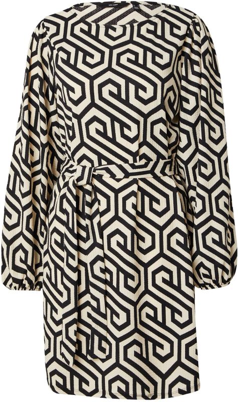 VERO MODA Jurk 'VMMerve'  beige / zwart