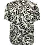 Wikkeltop - Print - V-Hals - Korte Mouwen - Regular Fit