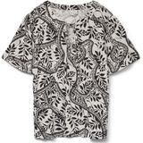 Wikkeltop - Print - V-Hals - Korte Mouwen - Regular Fit