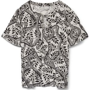 Wikkeltop - Print - V-Hals - Korte Mouwen - Regular Fit