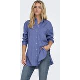 Only - Amparo Blouse - Blauw/Wit - Polyester/Viscose