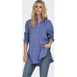 Only - Amparo Blouse - Blauw/Wit - Polyester/Viscose