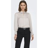 Only Blouse Onlsister Ls Pleat Detail Shirt Wvn 15344432 Moonbeam Dames Maat - M