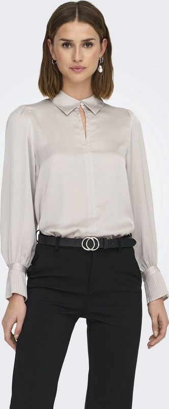 Only Blouse Onlsister Ls Pleat Detail Shirt Wvn 15344432 Moonbeam Dames Maat - M